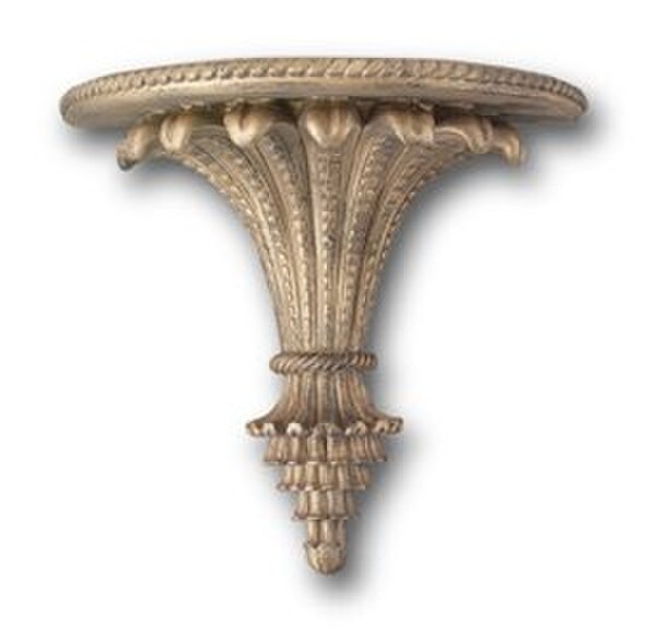 Palm Leaf Shelf Bracket - 11 Inches tall with 14" wide shelf